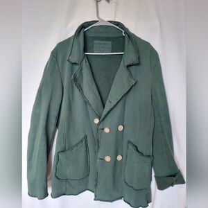 Women's Medium Frank & Eileen Green Swearshirt Peacoat